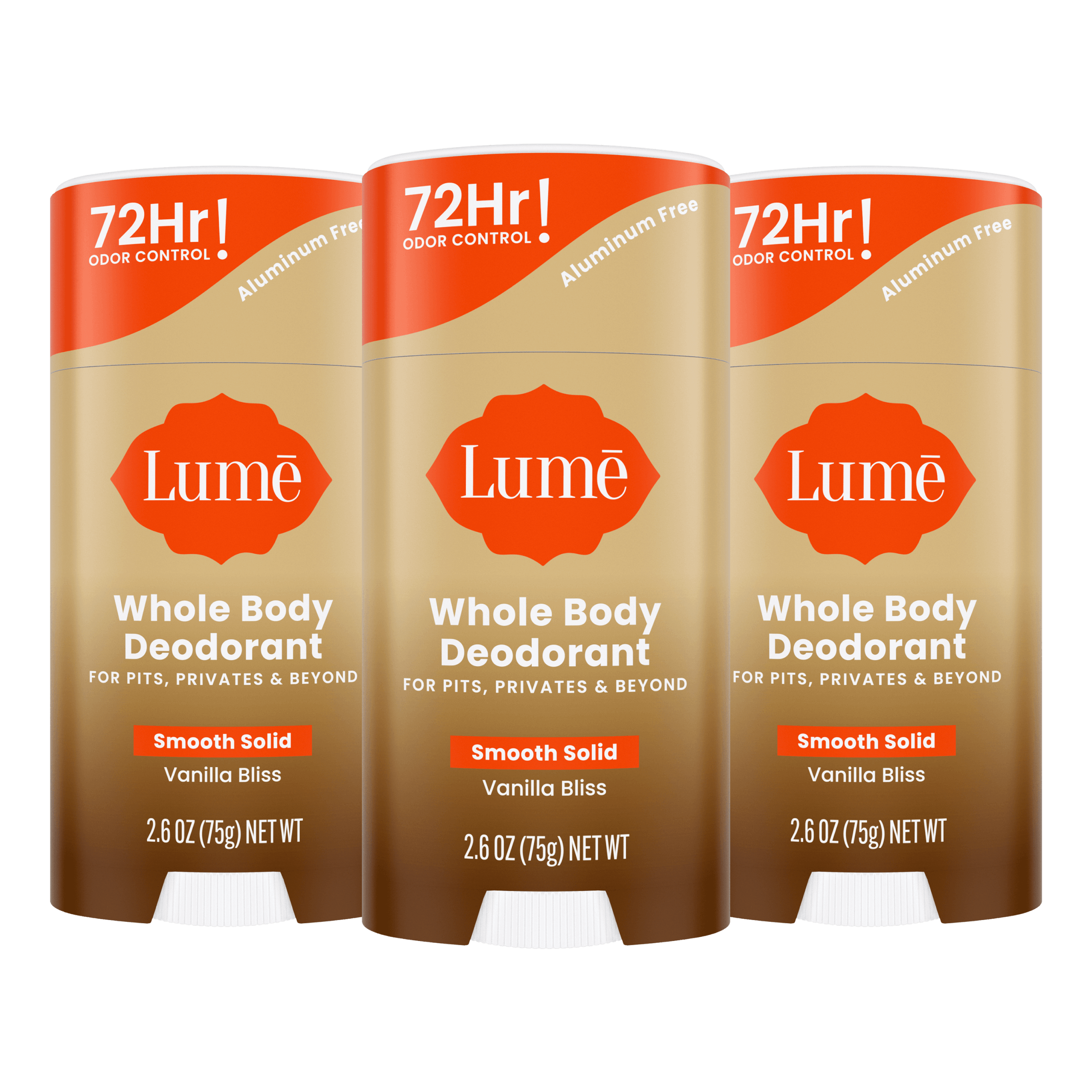 Vanilla Bliss | Solid Stick Deodorant 3-Pack