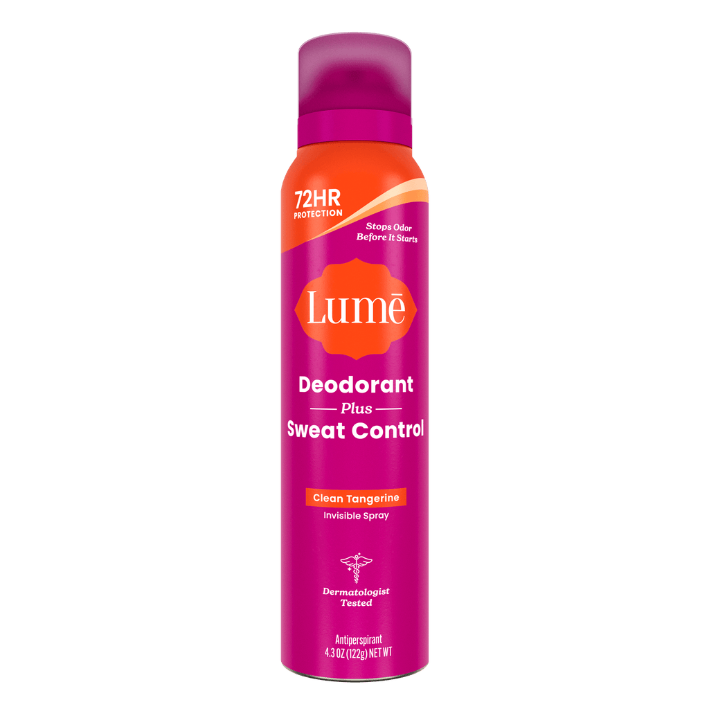 Can of Lume Deodorant Spray plus Sweat Control