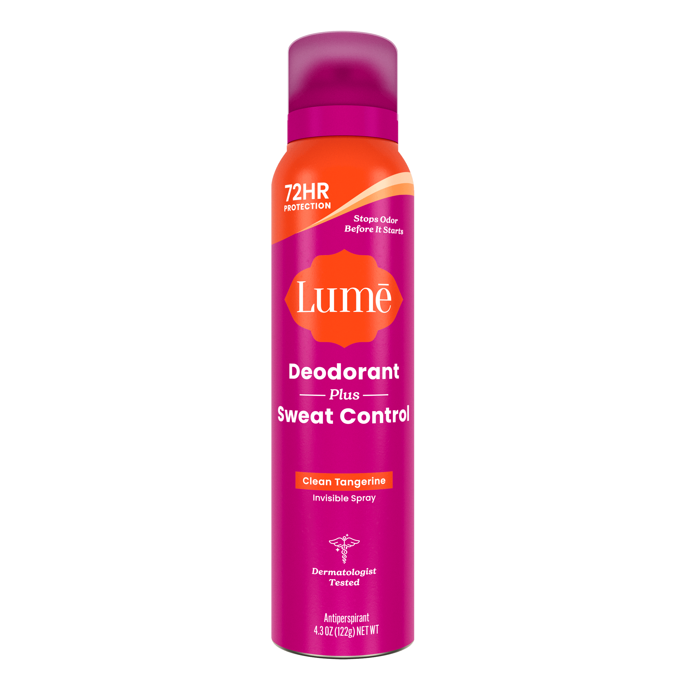 Can of Lume Deodorant Spray plus Sweat Control